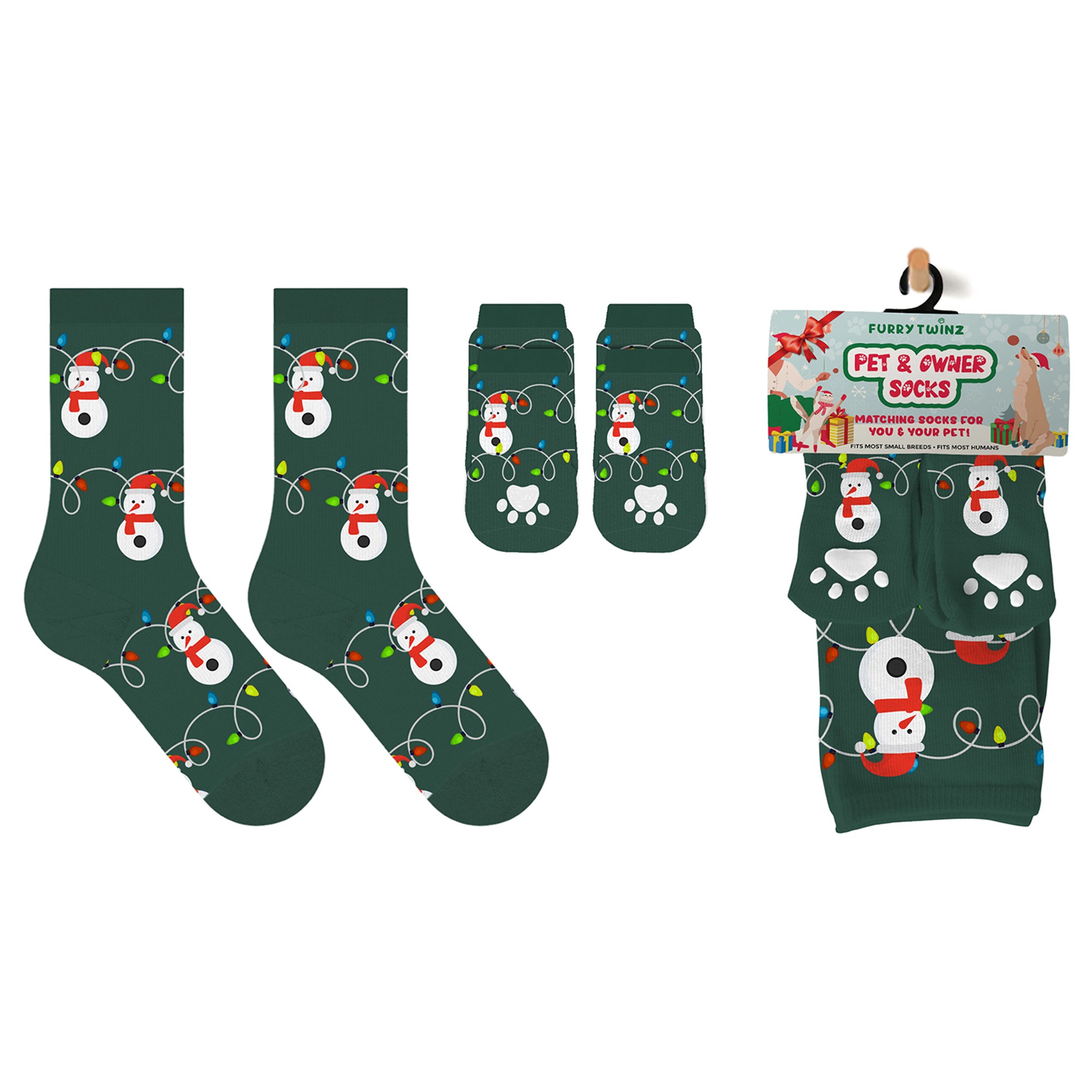 Pet & Owner Matching Socks - Christmas
