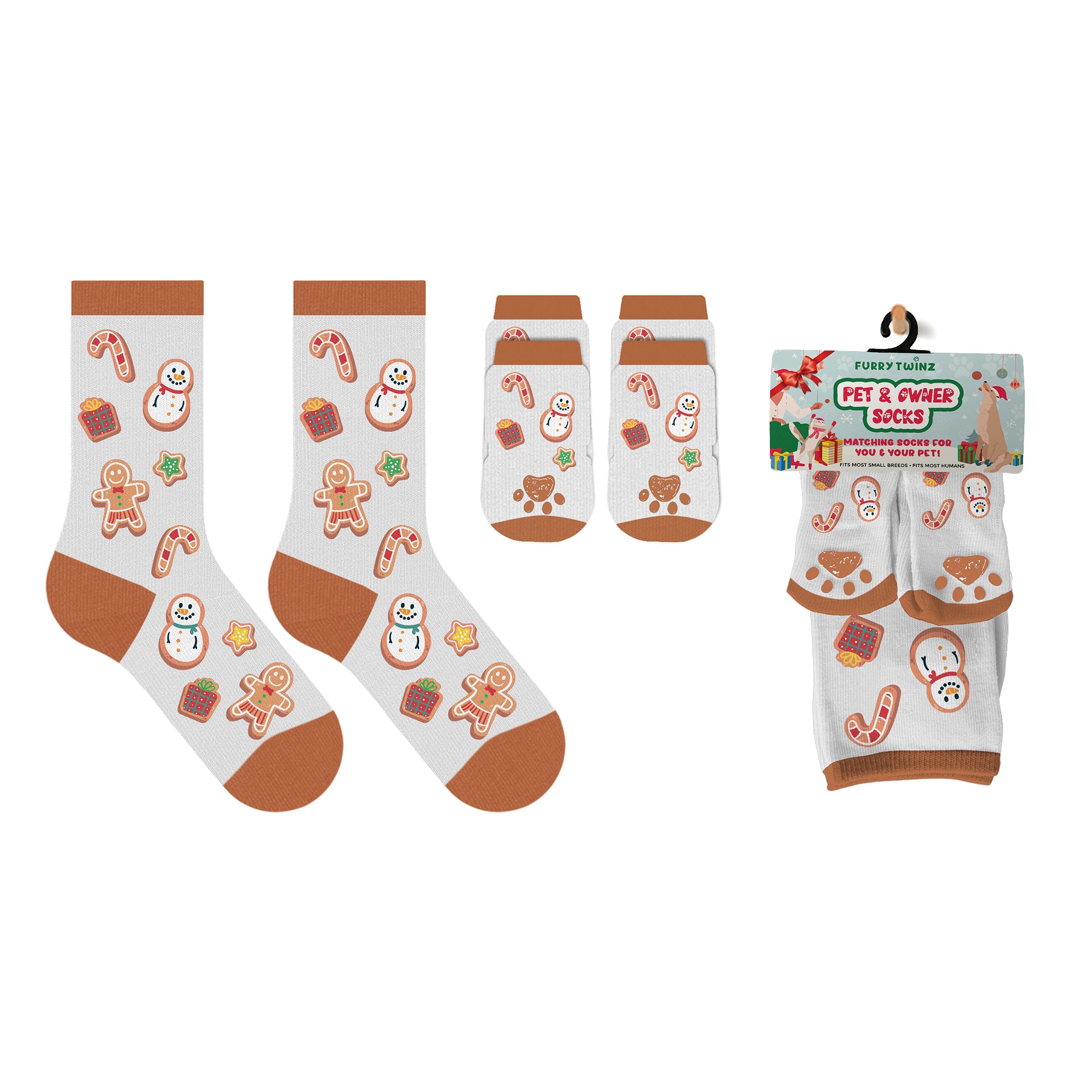 Pet & Owner Matching Socks - Christmas