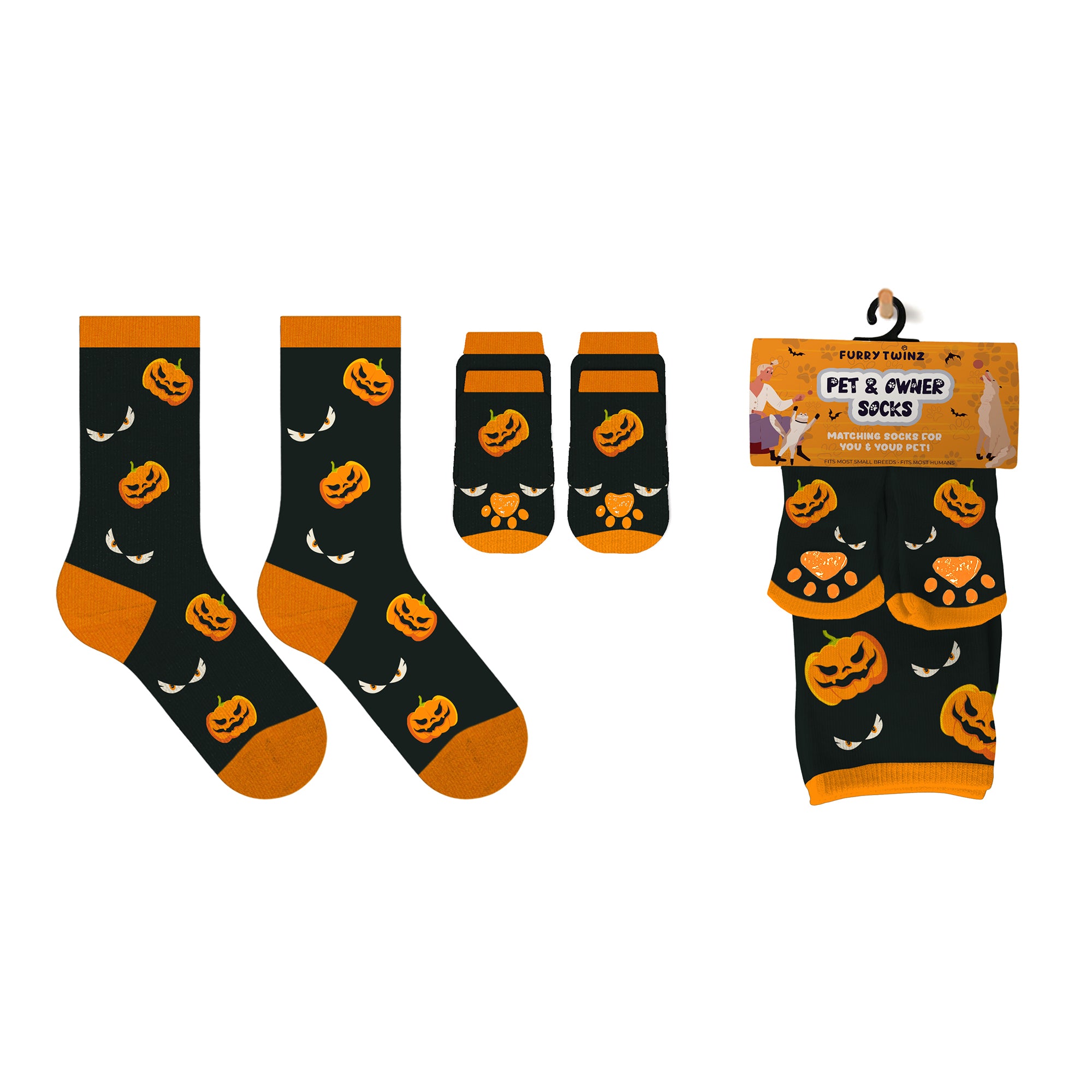Pet & Owner Matching Socks - Halloween