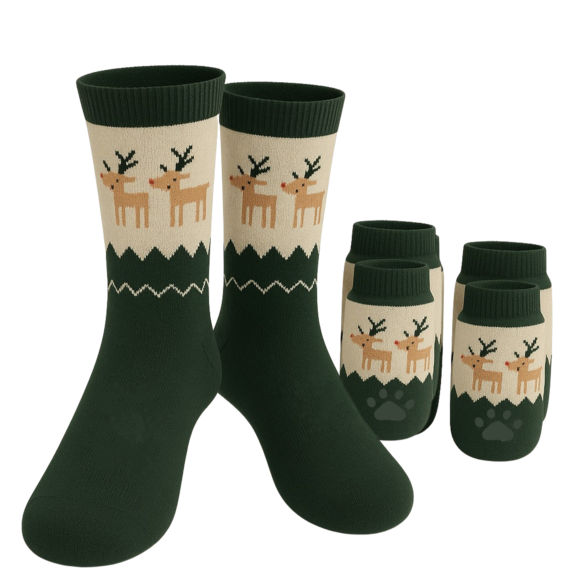 Pet & Owner Matching Socks - Christmas