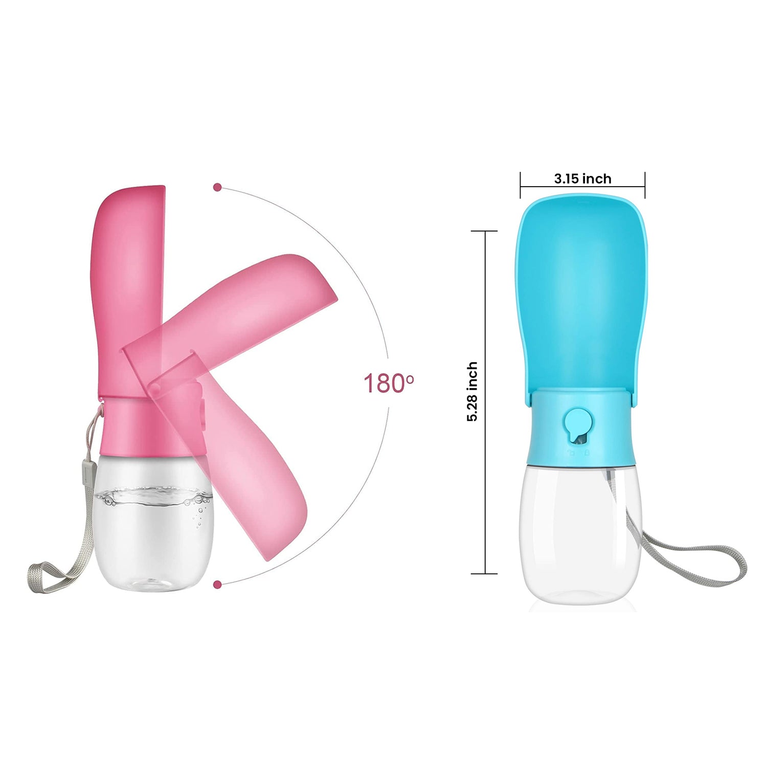 Leak Proof Portable Travel Pet Dog Water Bottle Dispenser for Outdoor Walking and Hiking - Pet Accessories