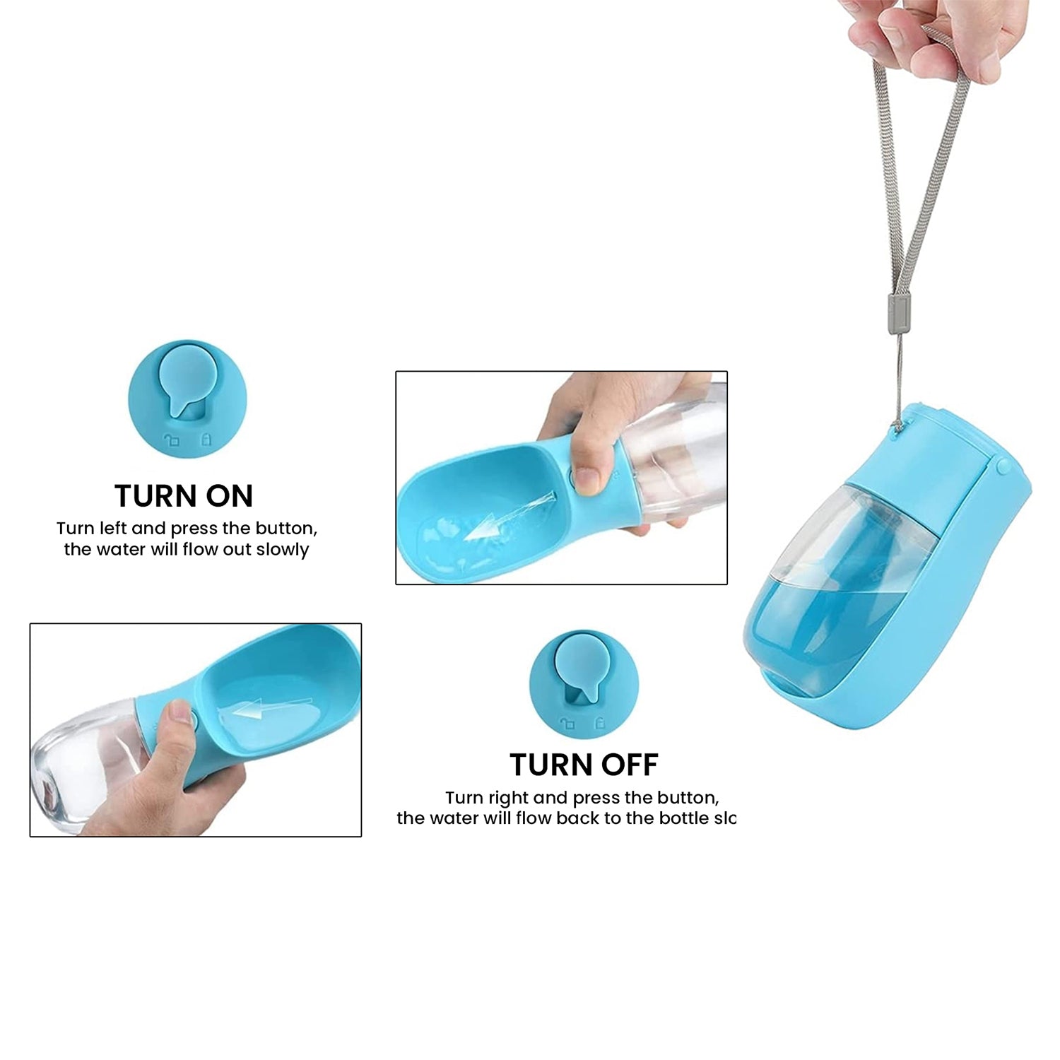 Leak Proof Portable Travel Pet Dog Water Bottle Dispenser for Outdoor Walking and Hiking - Pet Accessories