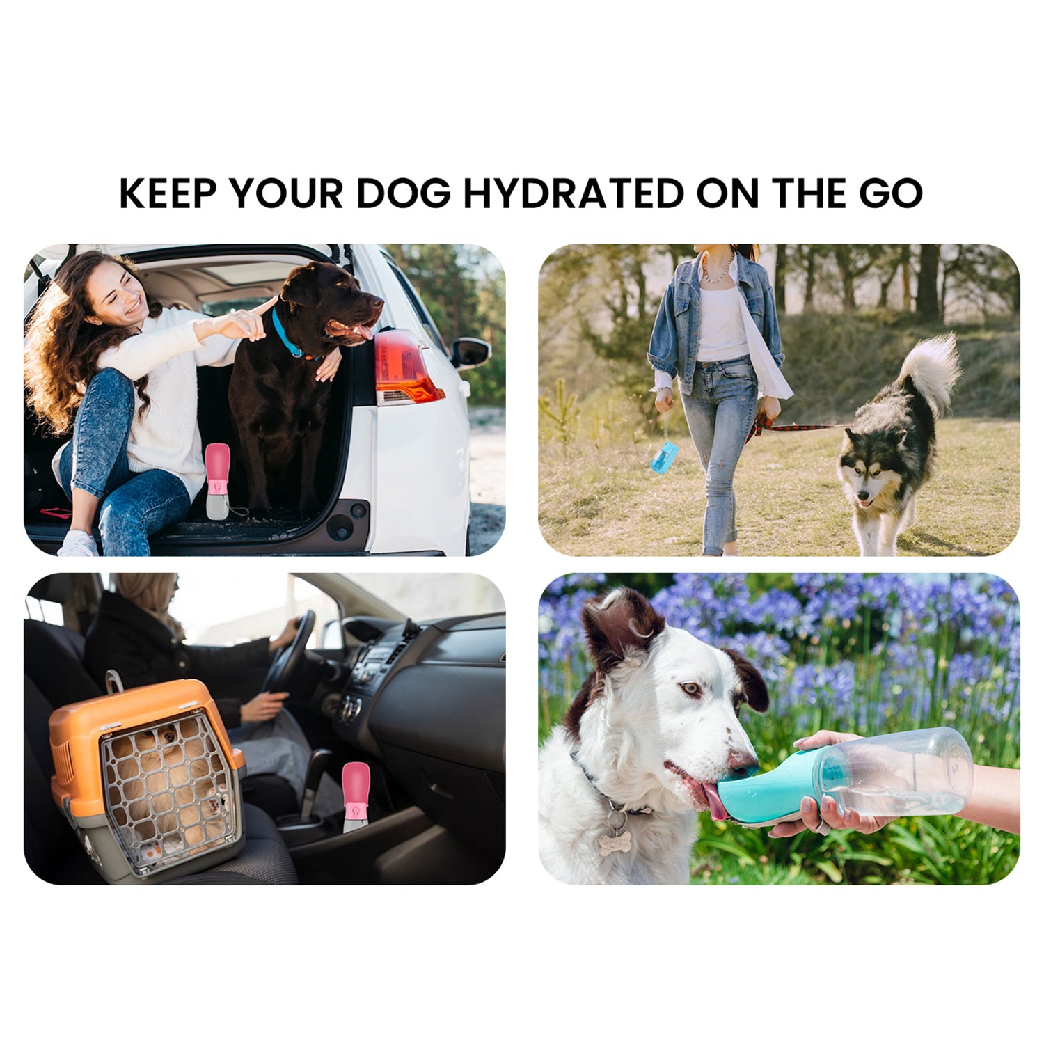 Leak Proof Portable Travel Pet Dog Water Bottle Dispenser for Outdoor Walking and Hiking - Pet Accessories