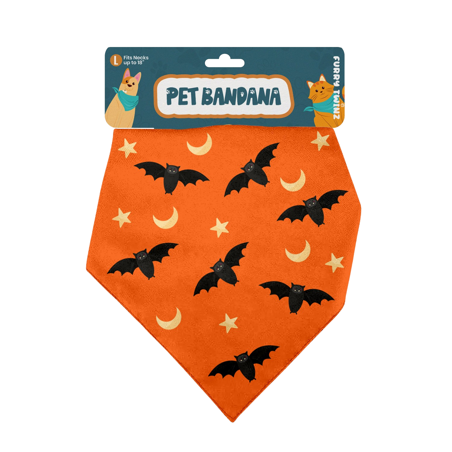 Halloween Pet Bandana – Triangle Scarf for Dogs and Cats, Comfortable Lightweight Polyester, One Size Fits Most, adjustable