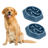 Anti-Choking Slow Feeder Puzzle Design Dog Food Treats Bowl Dish For Small Medium Dogs